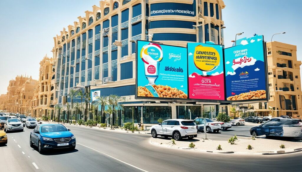 لوحات إعلانية مميزة في الرياض